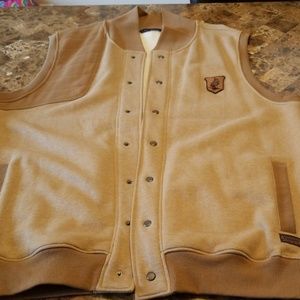 Sean john big and tall button up light weight swea